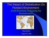 The Impact of Globalization On Florida's Environment: