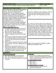 Standard: MACC.6.NS.2.2 Depth of Knowledge Fluently divide multi ...