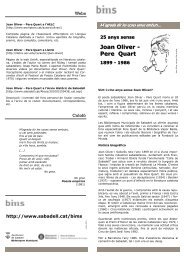 25 anys sense Joan Oliver - Pere Quart - Ajuntament de Sabadell