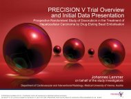 PRECISION V Trial Overview and Initial Data Presentation - Onsite TV