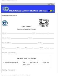 MCTS Commuter Value Certificate Order Form - Milwaukee County ...