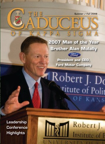 2007 Man of the Year Brother Alan Mulally - Kappa Sigma Fraternity
