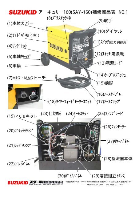 スター電器製造(SUZUKID) SAY-160 アーキュリー160【リライズ野田愛宕 スター電器製造(SUZUKID) SAY-160 アーキュリー160【リライズ野田愛宕