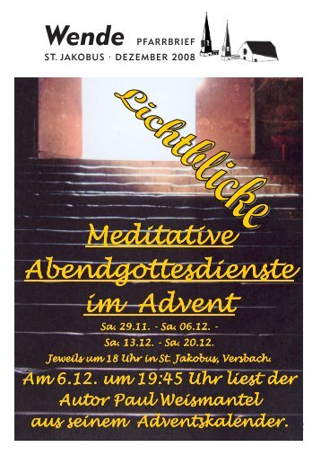 Advent und Weihnachten - St. Jakobus Versbach