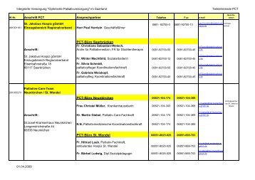 Palliativ-Care-Teams - St. Jakobus Hospiz gGmbH