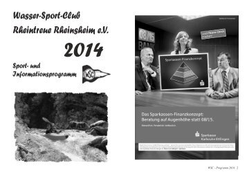 Vereinsheft 2014 Vers Interne... - WSC Rheintreue Rheinsheim e.V.