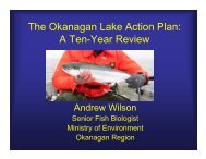 The Okanagan Lake Action Plan: A Ten-Year Review