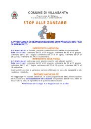 STOP ALLE ZANZARE! - Comune di Villasanta