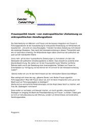 Frauen in FÃ¼hrungspos.GB - Gender Consultings