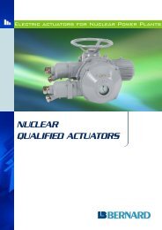 NUCLEAR QUALIFIED ACTUATORS - Enertech