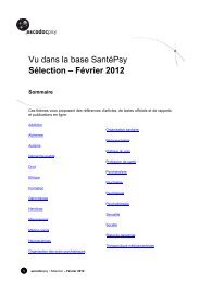 Vu dans la base SantÃ©Psy - Ascodocpsy