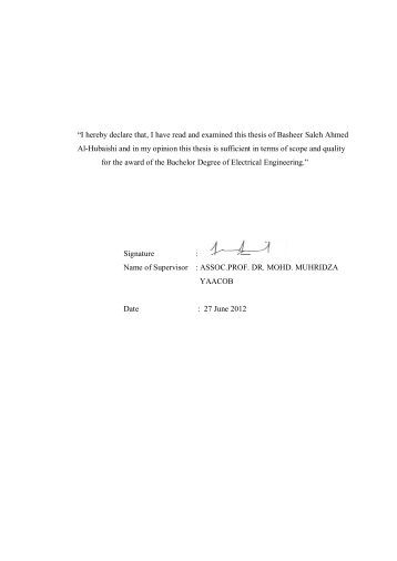 candidate declaration for thesis candidate declaration for thesis