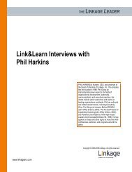 Link&Learn Interviews with Phil Harkins - Linkage, Inc.