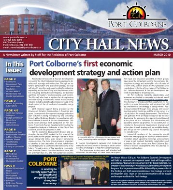 CITY HALL NEWS - City of Port Colborne