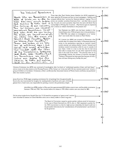 Inmates of the Idaho Penitentiary 1864-1947 - Idaho State Historical ...