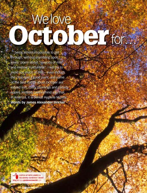 October - James Alexander-Sinclair