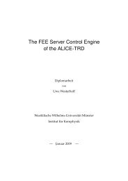 The FEE Server Control Engine of the ALICE-TRD - Westfälische ...