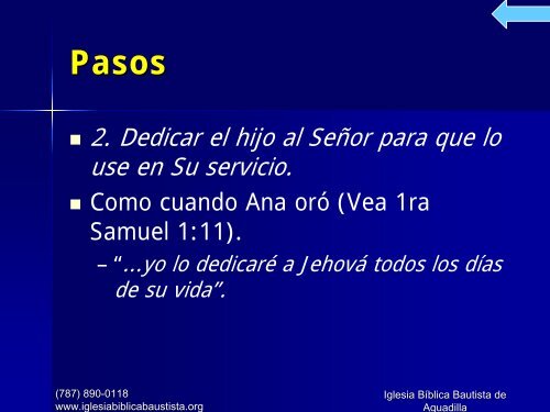 Pasos - Iglesia Biblica Bautista de Aguadilla, Puerto Rico