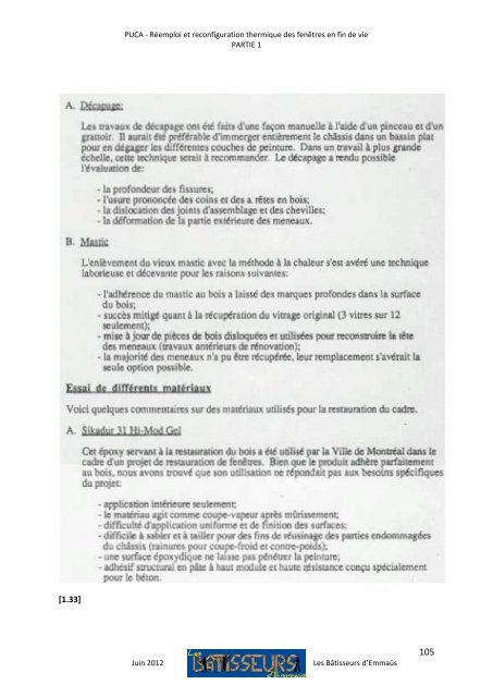 RÃ©emploi et reconfiguration thermique des fenÃªtres bois en ... - Prebat