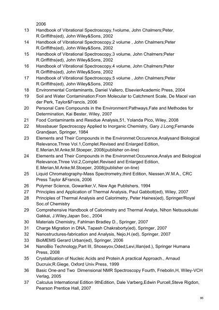 Raport anual de activitate pentru anul 2009 - ITIM
