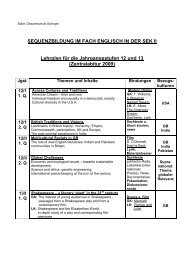 SEQUENZBILDUNG IM FACH ENGLISCH IN DER SEK II Lehrplan ...