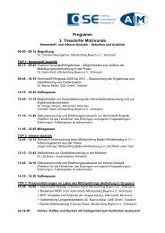 Programm 3. Triesdorfer Milchrunde