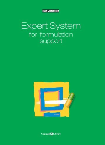 Expert System for Formulation Support - Capsugel