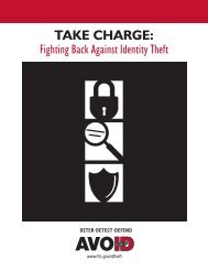 Take Charge: Fighting Back Against Identity Theft - City of ...