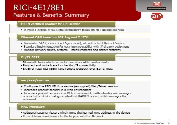 RICi-4E1/8E1 - VUMS DataCom