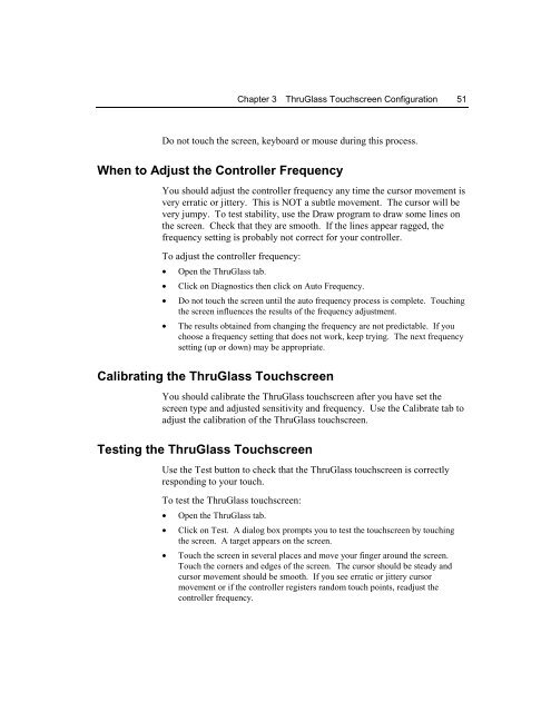 TouchWare for Windows User's Guide - Touch Screens Inc.