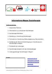 Informations-Mappe Soziotherapie - AWO Landesverband Bayern