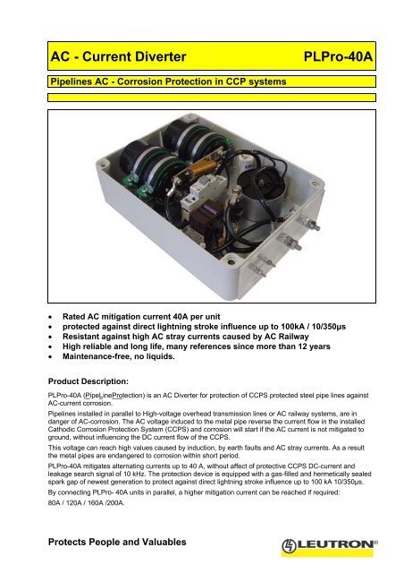 AC - Current Diverter PLPro-40A - Leutron GmbH