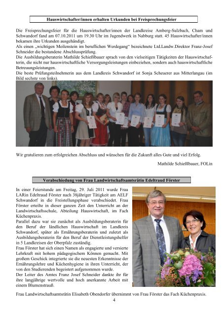 Mitteilungsblatt Oktober 2011 - Amt für Ernährung, Landwirtschaft ...