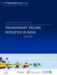 TRANSPARENT PRICING INITIATIVE IN INDIA - MFTransparency.org