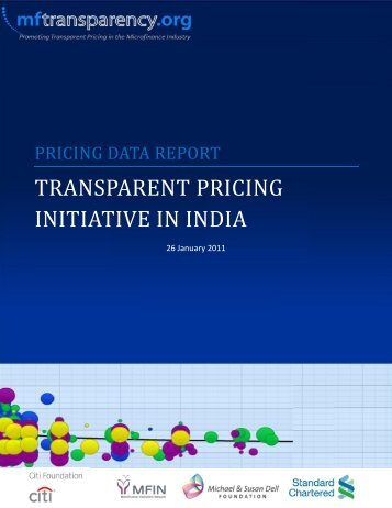TRANSPARENT PRICING INITIATIVE IN INDIA - MFTransparency.org