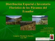 DistribuciÃ³n Espacial e Inventario FlorÃ­stico de los PÃ¡ramos del ...