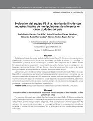 evaluación del equipo fe-5 vs. técnica de Ritchie con muestras ...