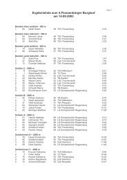 Ergebnisse Burglauf 2003 - TSV FlossenbÃ¼rg