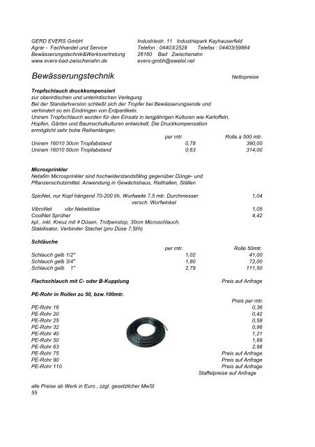 Freßgitter - Gerd Evers GmbH