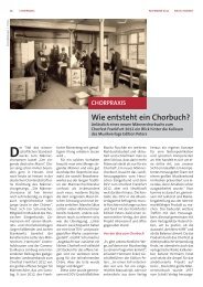 Wie entsteht ein Chorbuch?