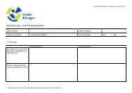 Beurteilungs- und Fördergespräch - Schule Triengen