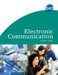 Supplier Guide to Electronic Communication - Dot Foods