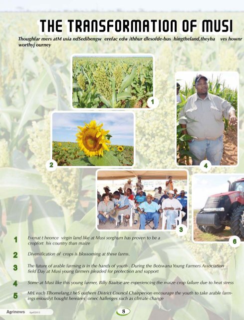 Agrinews April 2013 - Ministry of Agriculture