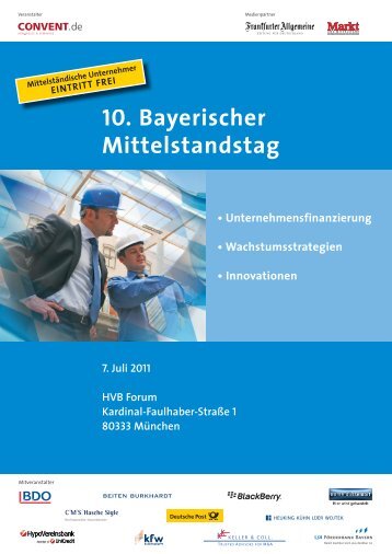 10. Bayerischer Mittelstandstag - Convent