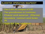 KLEENTEK OPERATION SNAPSHOT â¢ Two Labs on campus of LSU ...