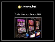 Product Brochure - Summer 2010 - Blueprint Gaming