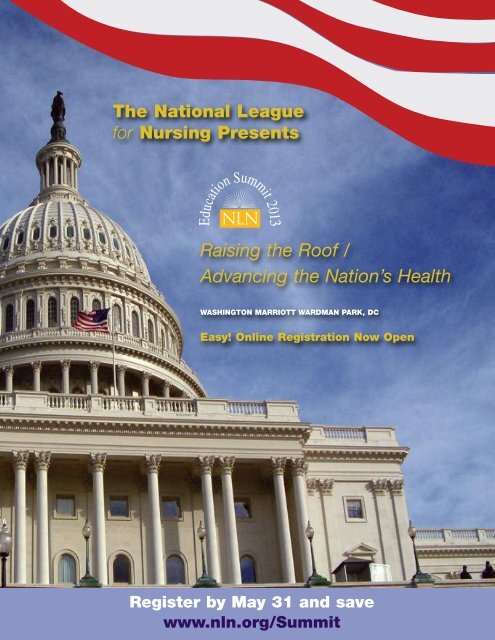 NLN Education Summit 2013 Brochure - National League for Nursing