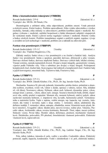 Informace o studiu 2007 - 2008 - FBMI