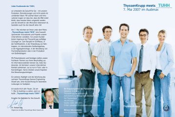 Thyssenkrupp meets TUHH