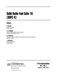 Solid Oxide Fuel Cells 10 (SOFC-X) - ECS Transactions